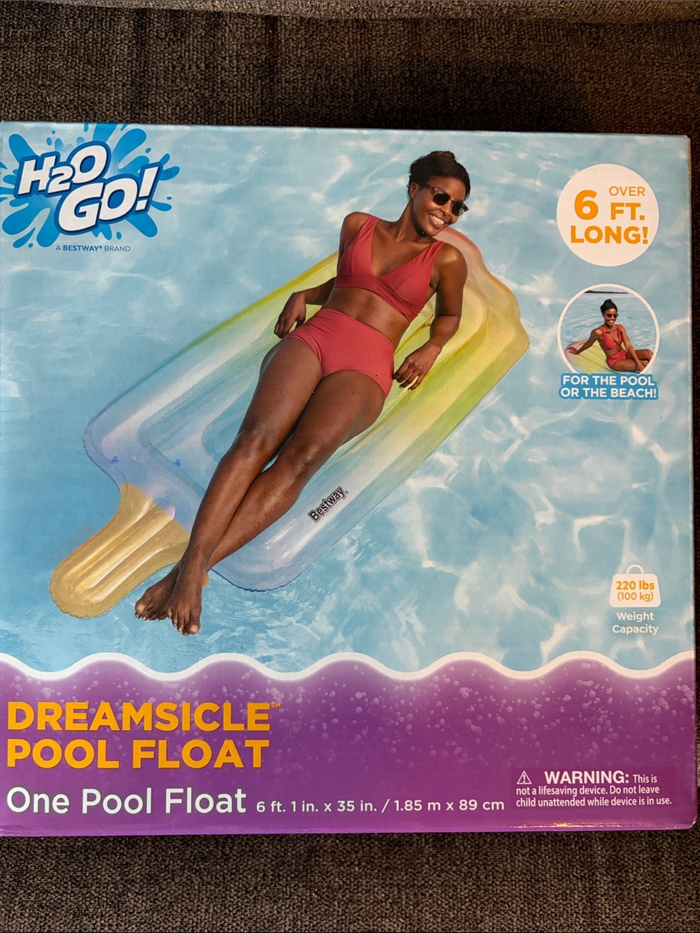 Dreamsicle Inflatable Pool Float - Multicolor